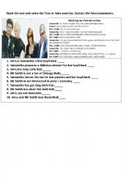 English Worksheet: Meeting my parents in law