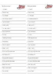 English Worksheet: Prsent continuous ideas exercises