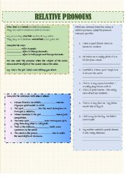 English Worksheet: Relative Pronouns