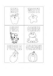 English Worksheet: Colours