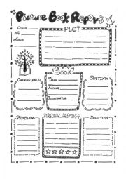 English Worksheet: Picture Book Report