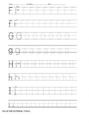 ALPHABET WORKSHEET