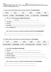 English Worksheet: Passives - Past Simple and Present Perfect