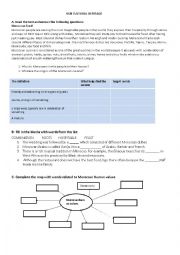 English Worksheet: Vocabulary related to cultural heritage