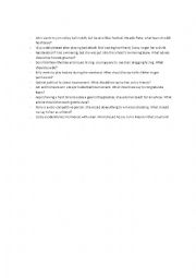 English Worksheet: situational cards