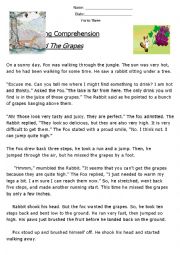 the fox and the grapes summary