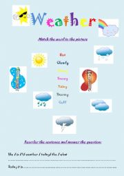 Weather worksheet