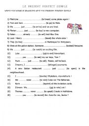 English Worksheet: The present perfect simple