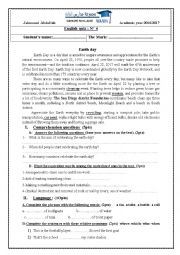 English Worksheet: Exam