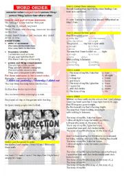 English Worksheet: One direction - Story of my life