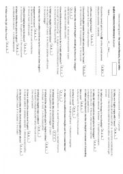 English Worksheet: The model millionaire- multiple choice 