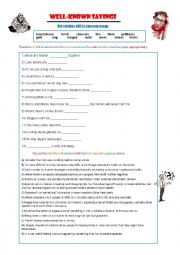 English Worksheet: What was the Refrain?