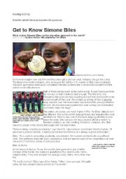 Reading - Simone Biles