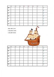 English Worksheet: Sea Battle Learning Prefixes