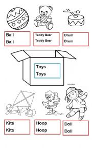 English Worksheet: Toys vocabulary