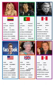 English Worksheet: spaking cards