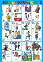 English Worksheet: Jobs and Occupations from L to R - 3. Pictionary. + KEY