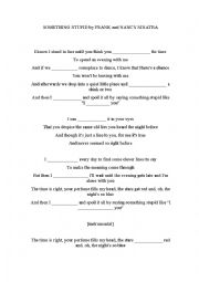 English Worksheet: Something stupid, Frank Sinatra