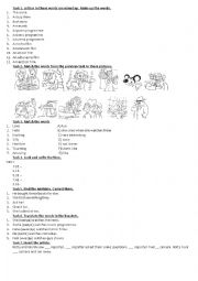 English Worksheet: TV and TV programmes (Test)