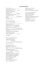 English Worksheet: Love Song to the Earth listening exercise