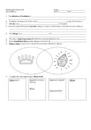 English Worksheet: Middle ages / Feudalism