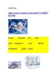 English Worksheet: LET IT GO