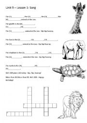 Activity for the book Hats on Top 3 Unit 9 Lesson 1