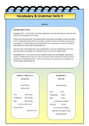 English Worksheet: Simple Past Reading