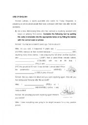 English Worksheet: Use of English