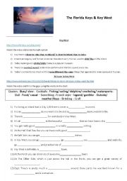 English Worksheet: The Florida Keys