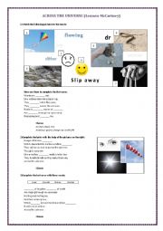 English Worksheet: Song: Across the universe
