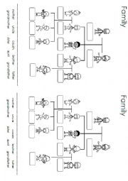 English Worksheet: Family