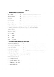 English Worksheet: To be - exercises