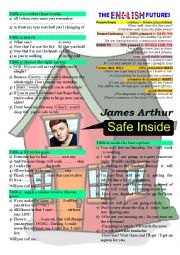 English Worksheet: James Arthur - Safe inside