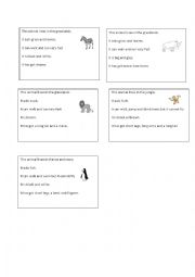 English Worksheet: animals facts files