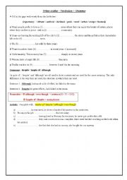 English Worksheet: Lesson 6: Urban Exodus ( vocabulary + grammar)