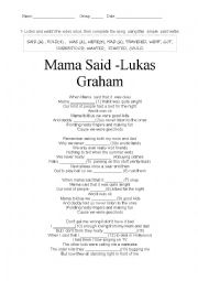 Mama said. Lukas Graham. 