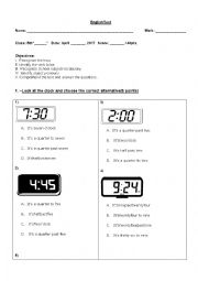 English Worksheet: TEST VERB TO BE OBJECT PRONOUNS
