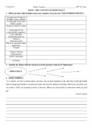 English Worksheet: American Democracy- MiniBio- Ronaled Raegan, Martin Luther King, Steve Jobs