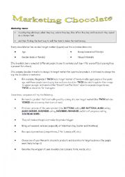 English Worksheet: Choco Project