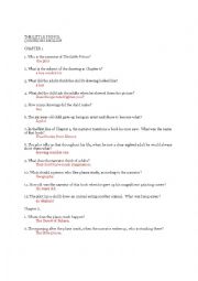 English Worksheet: The little prince