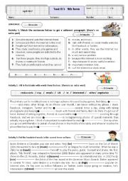 English Worksheet: services and entertainment language activities 