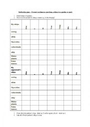 English Worksheet: battleships - present continuous questions 