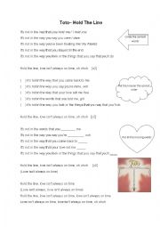 English Worksheet: Hold the Line by TOTO (song)
