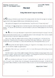English Worksheet: full term test n2 for second form Tunisian learners
