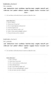 English Worksheet: Extr@ English Episode 7 Part 1