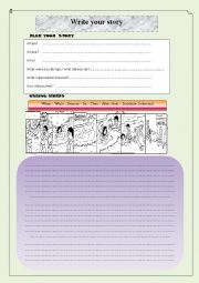 English Worksheet: Writing a story