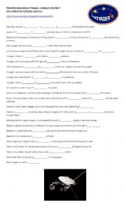 English Worksheet: Voyager - Journey to the Stars