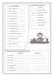 English Worksheet: Present Simple exercises