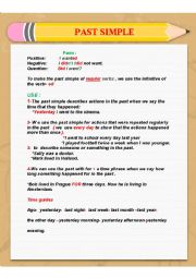 English Worksheet: past simple